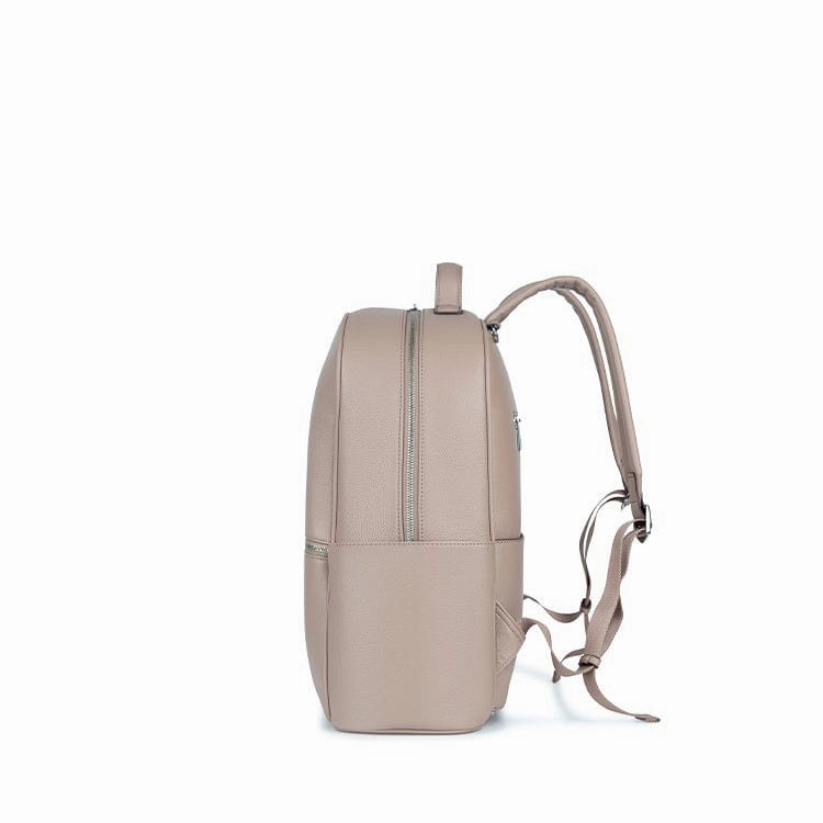 Le Vicky - Sac à couches en cuir vegan terra