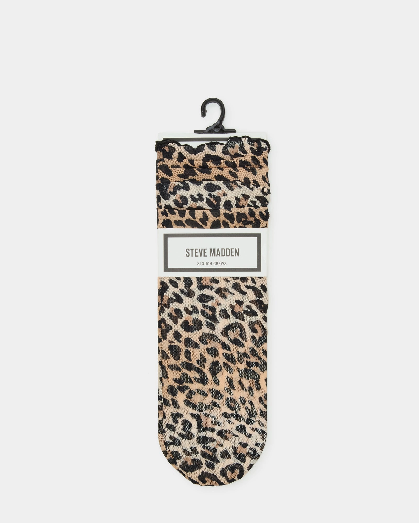 LEOPARD MESH SOCKS NATURAL