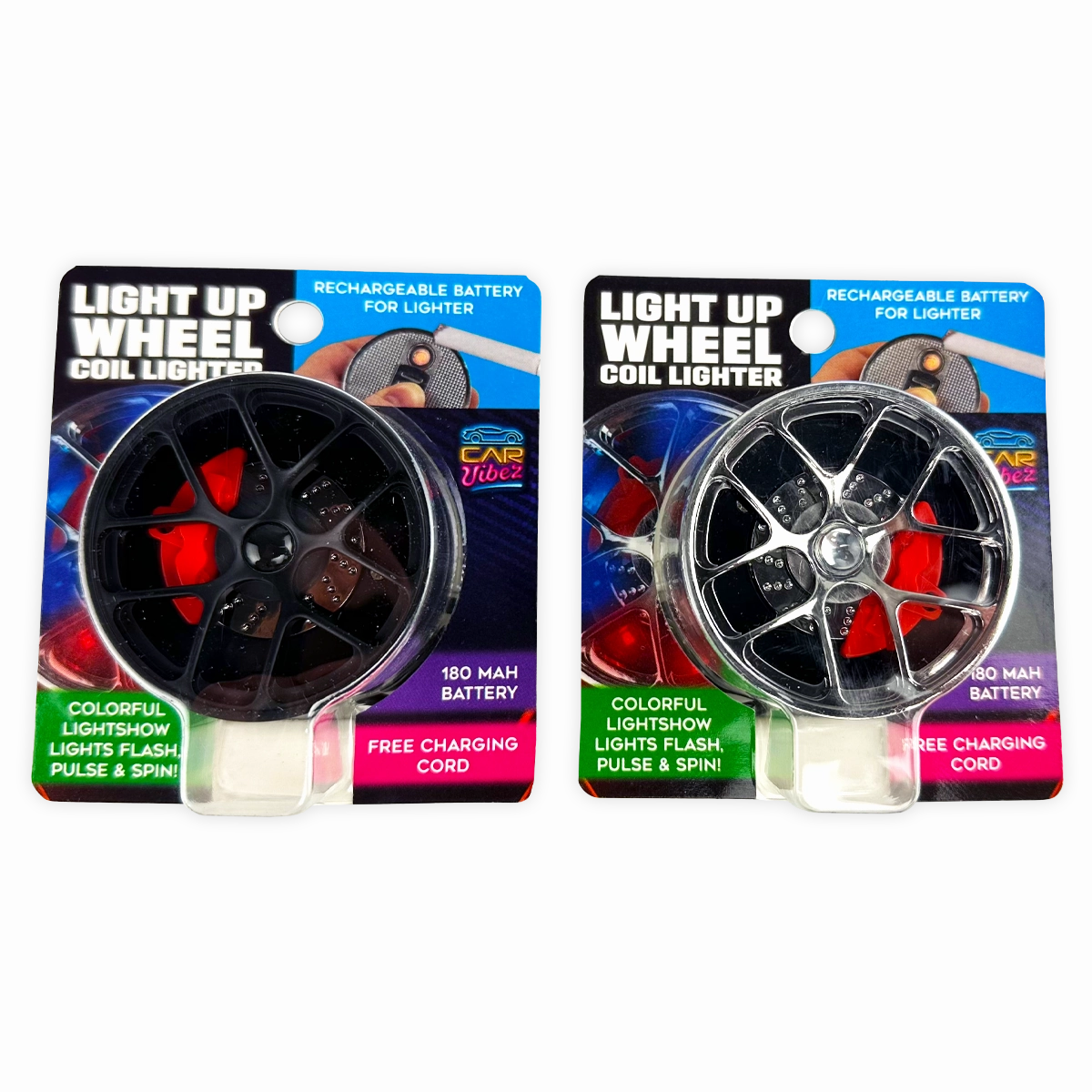 Light-up Coil Lighter Wheel - 6 Pieces Per Retail Ready Display 25771