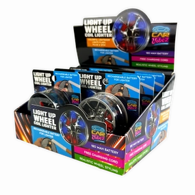 Light-up Coil Lighter Wheel - 6 Pieces Per Retail Ready Display 25771
