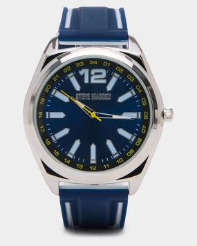 MEN'S SILICONE WATCH BLUE/WHITE