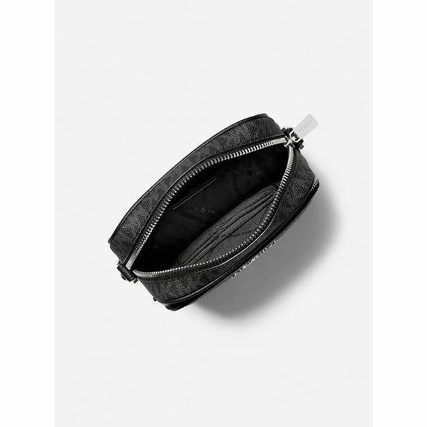 MICHAEL KORS 35F1STVC2B-001 Women's Jet Set Travel Medium Logo Crossbody Bag, Black