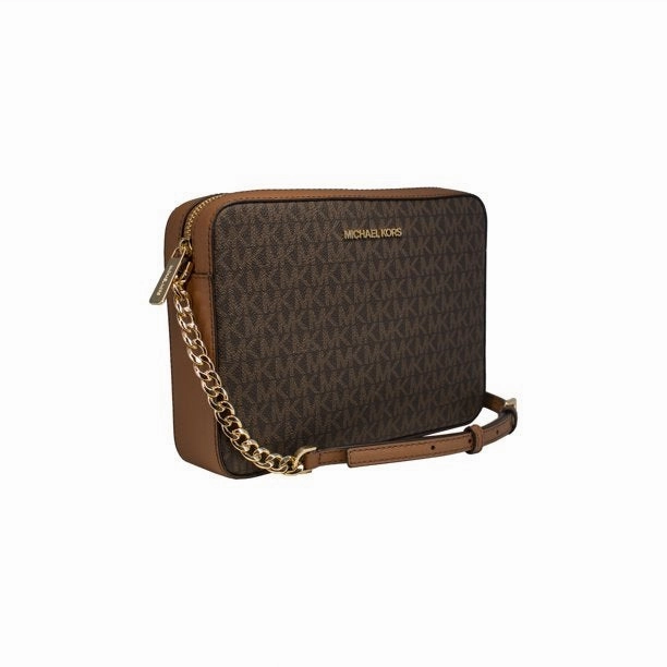 Michael Kors 35F8GTTC3B-200 2019 Jet Set Large East West Cross-Body - Brown