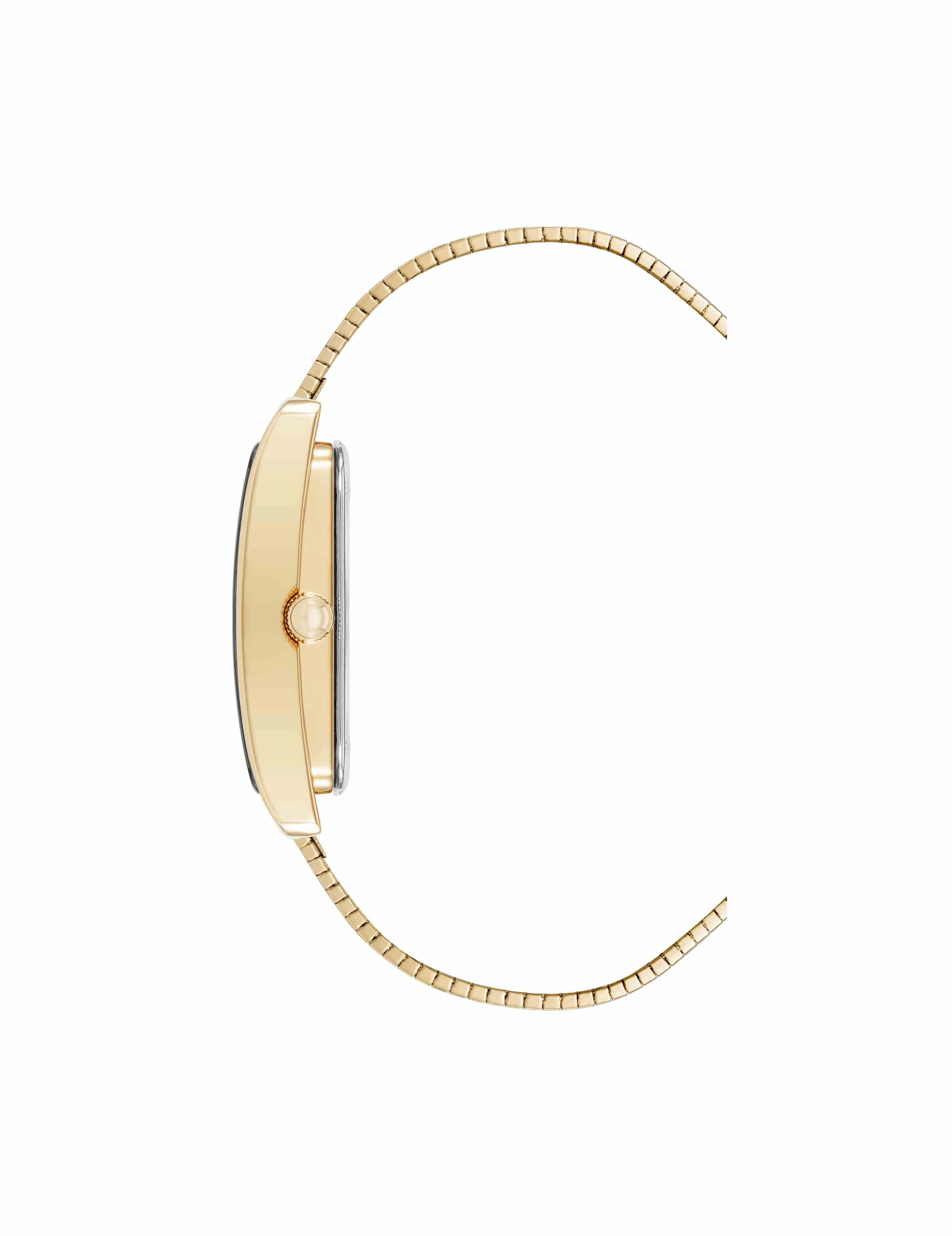 Modern Rectangular Stainless Steel Bracelet Watch