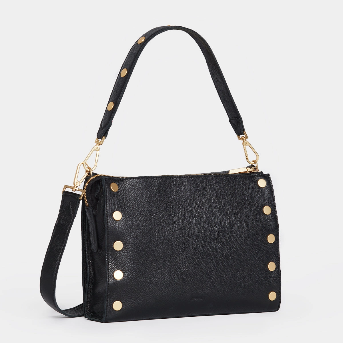 Montana Clutch | Black/Brushed Gold | Lrg