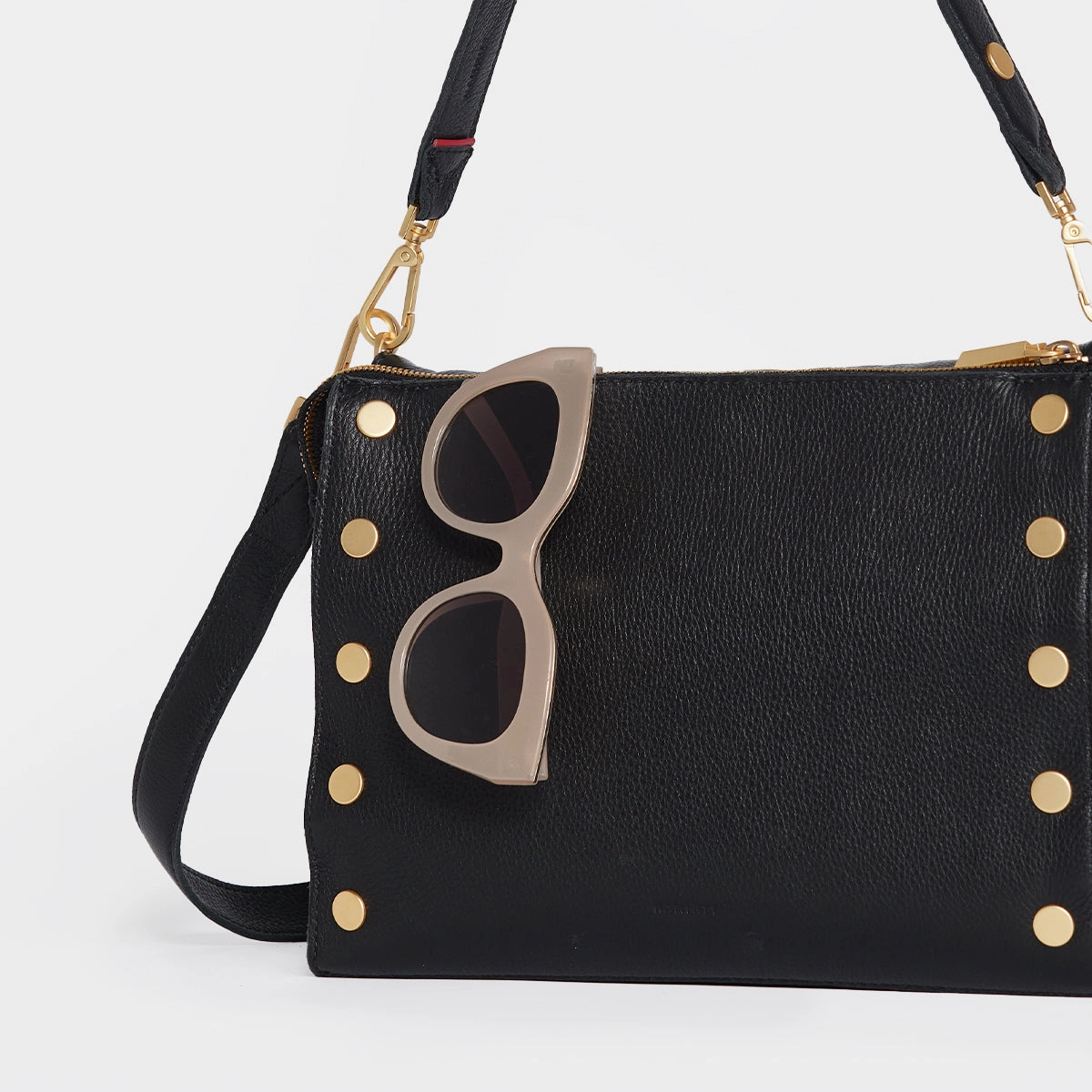 Montana Clutch | Black/Brushed Gold | Lrg
