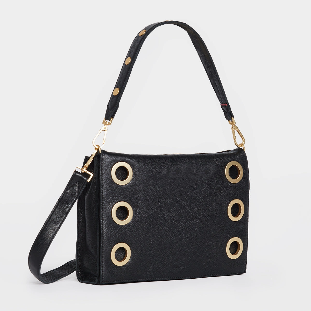 Montana Clutch | Black/Brushed Gold | Lrg