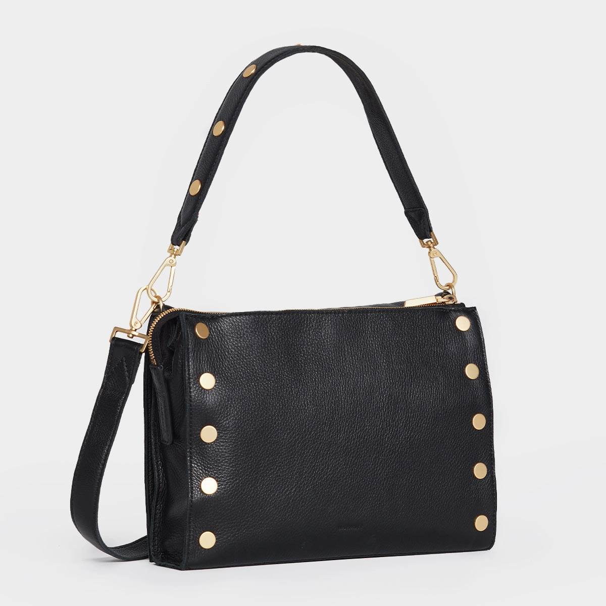 Montana Clutch | Black/Brushed Gold | Lrg