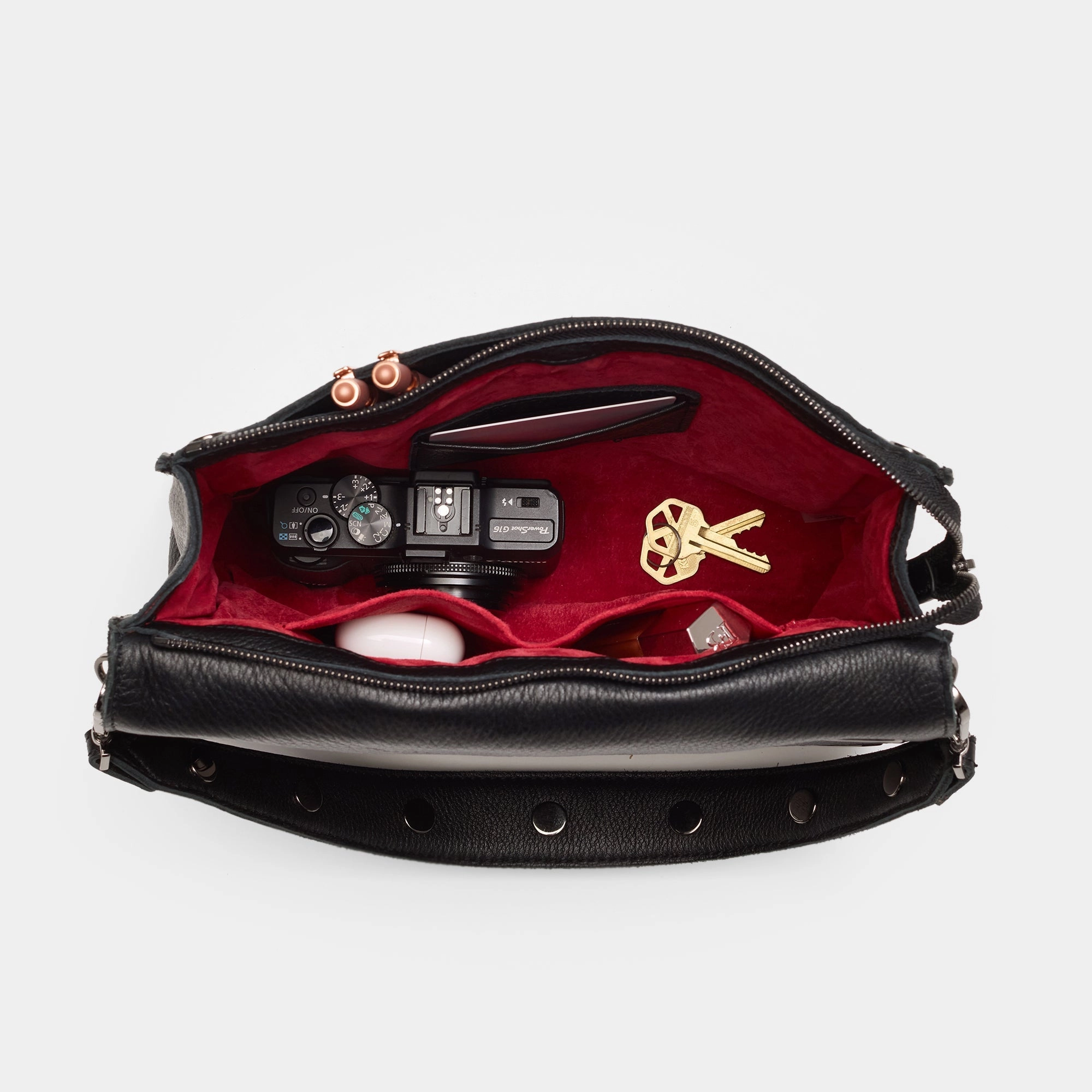 Montana Clutch | Black Lugano/Gunmetal | Sml
