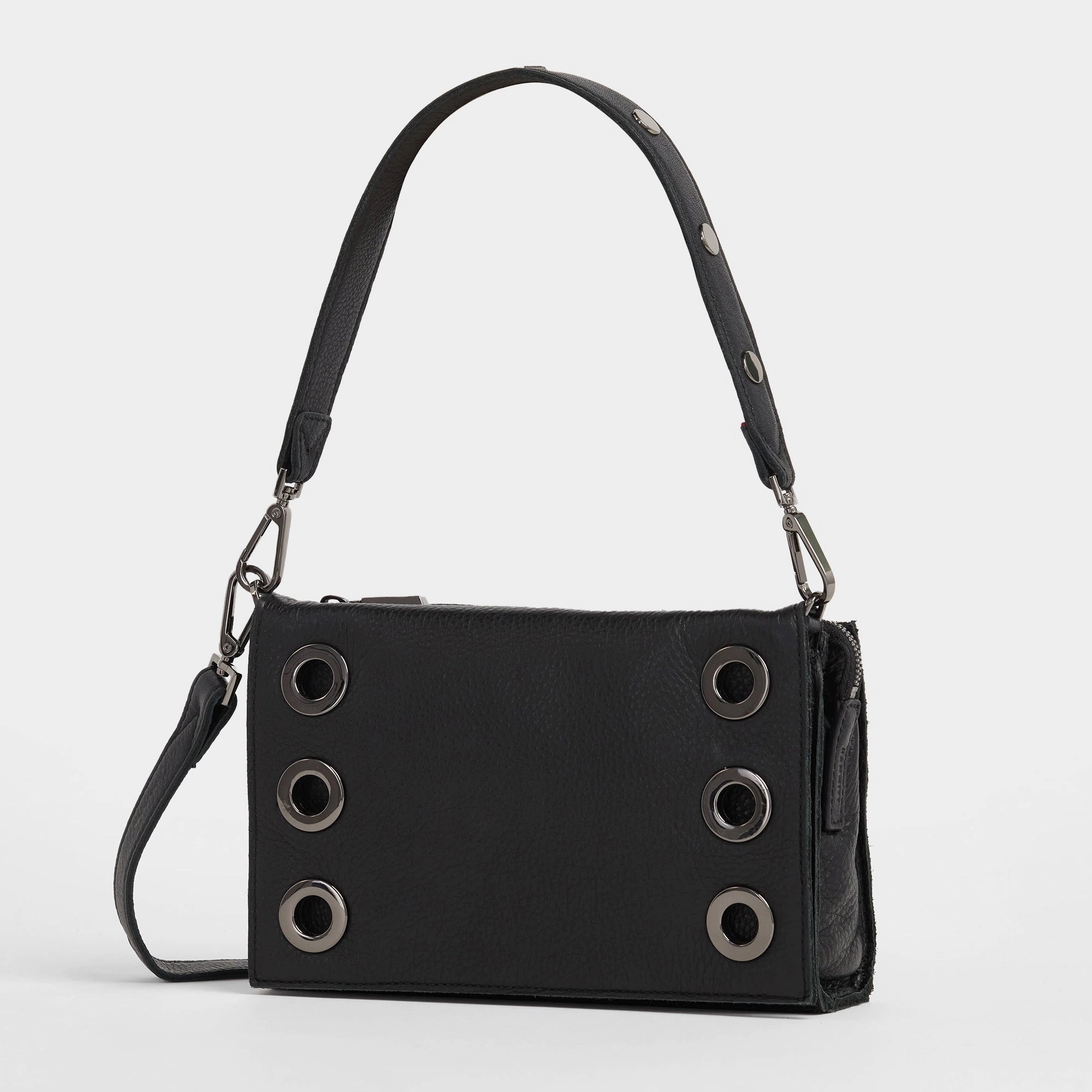 Montana Clutch | Black Lugano/Gunmetal | Sml