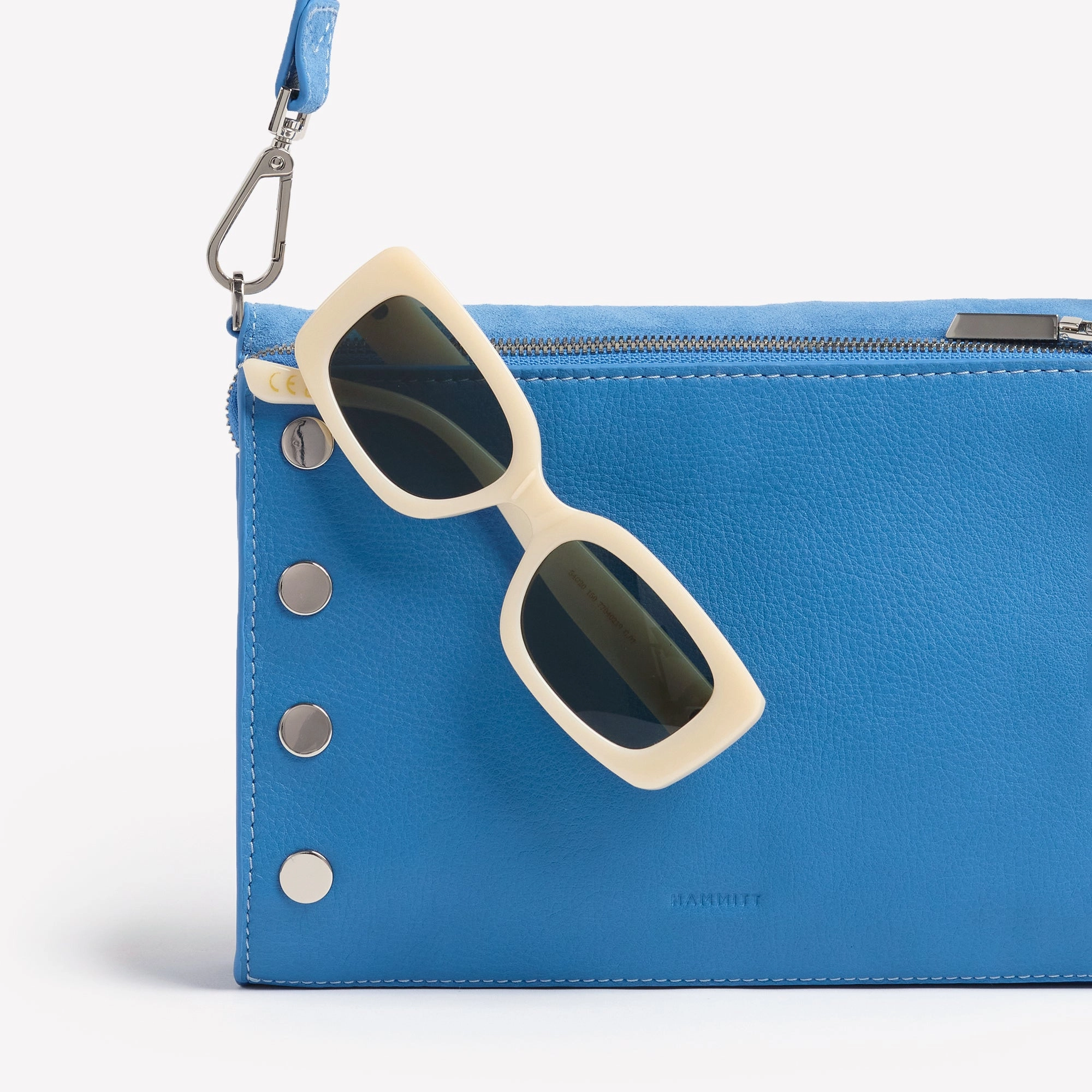 Montana Clutch | Hydrangea Suede/Silver | Sml