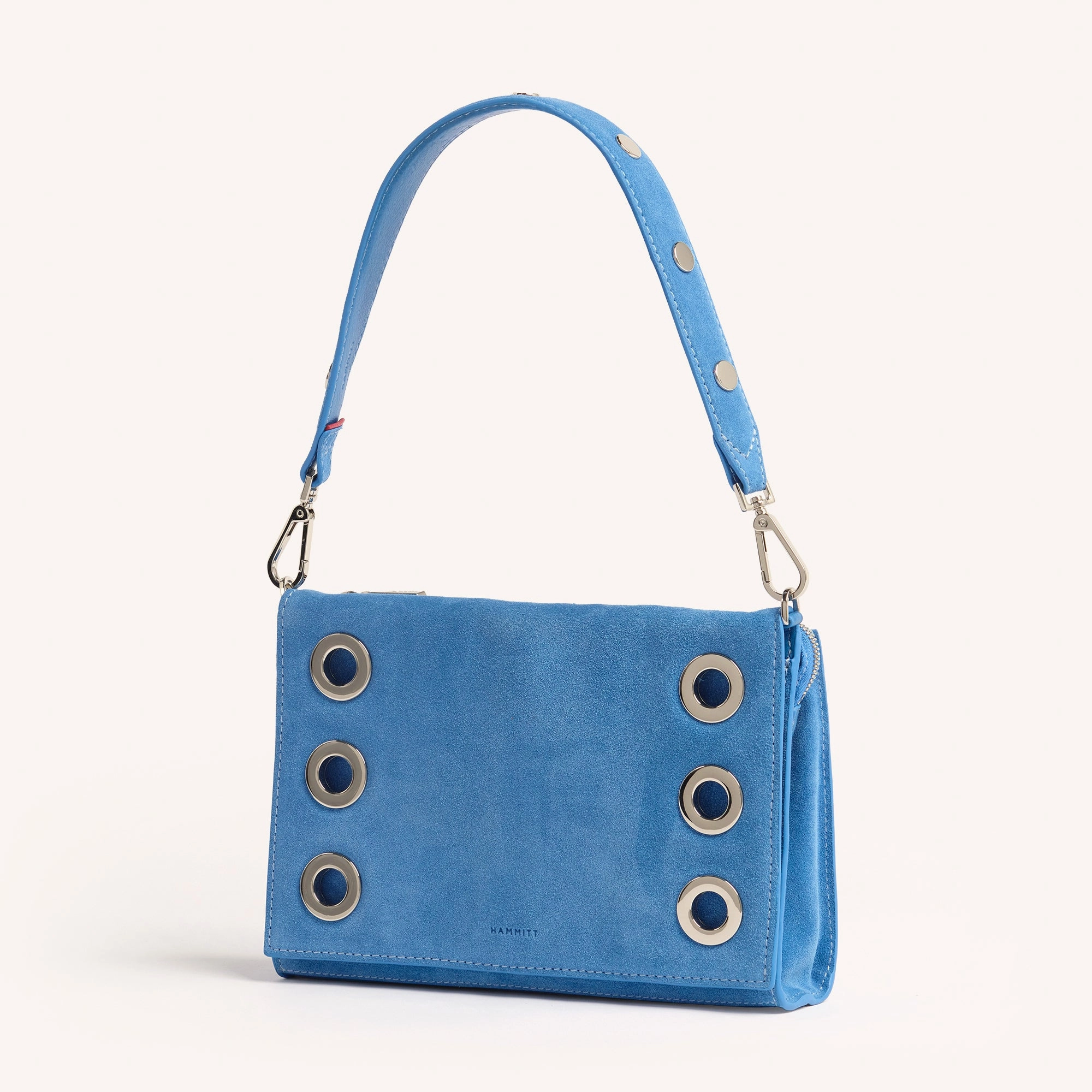 Montana Clutch | Hydrangea Suede/Silver | Sml