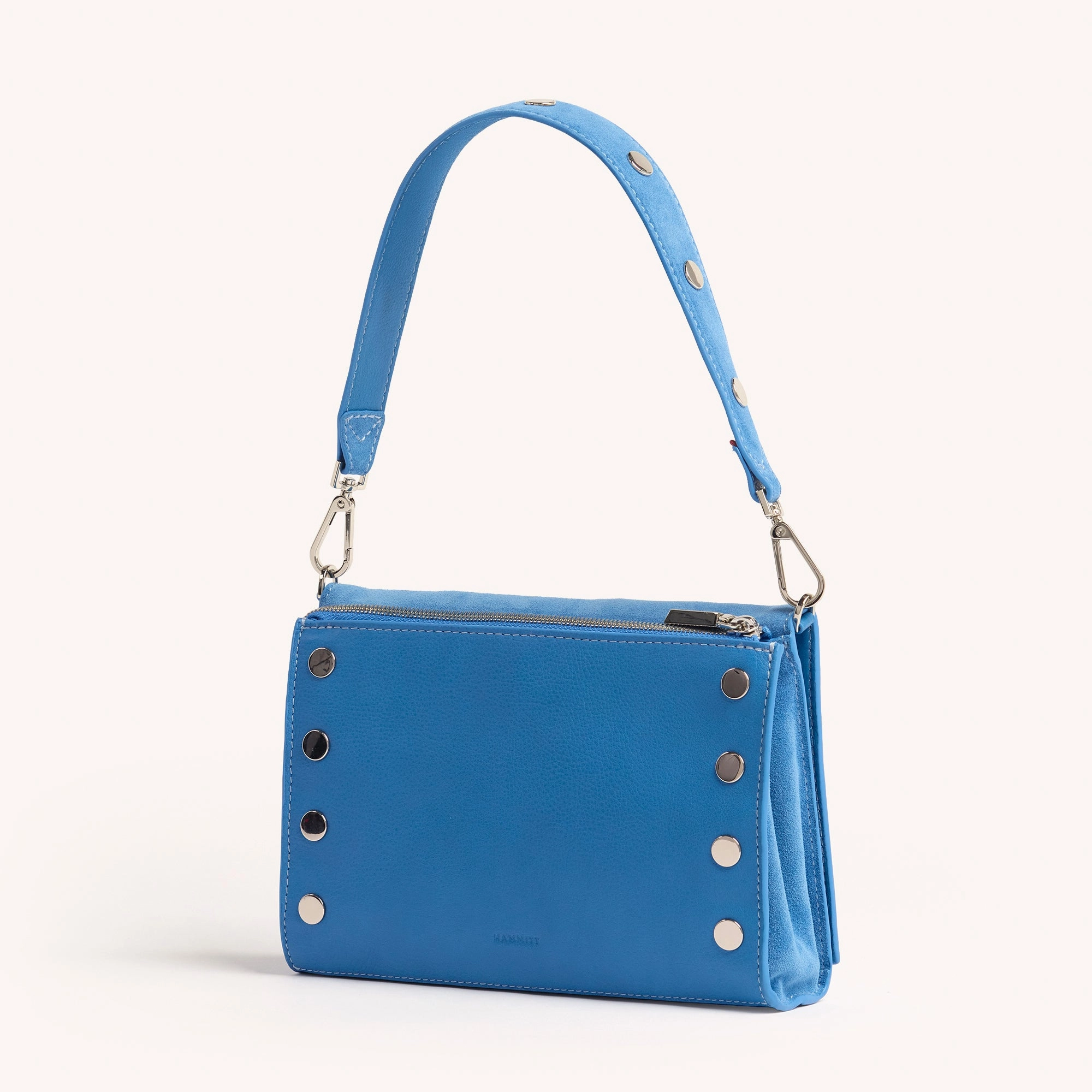 Montana Clutch | Hydrangea Suede/Silver | Sml