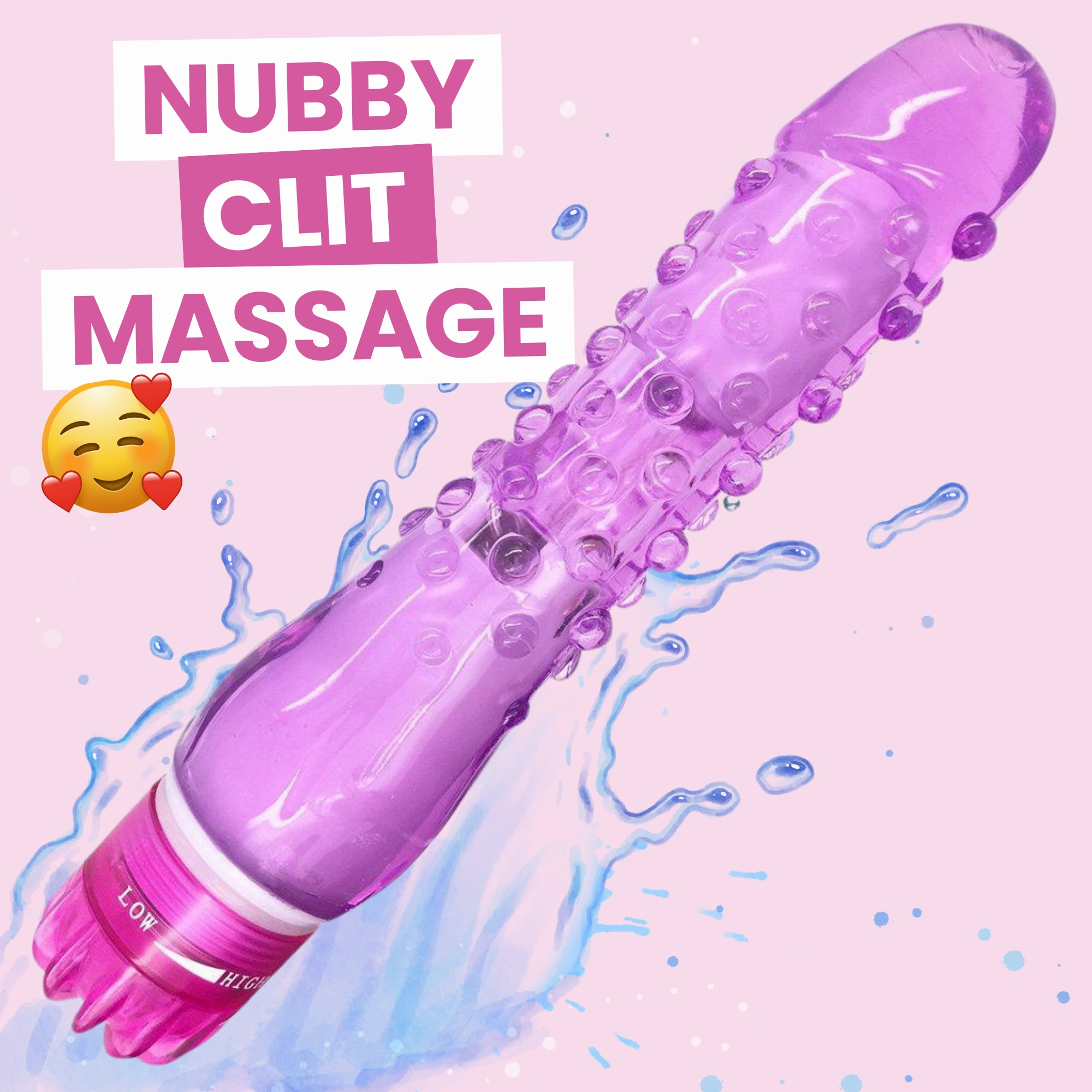 Nubby Waterproof Vibrator for Beginners
