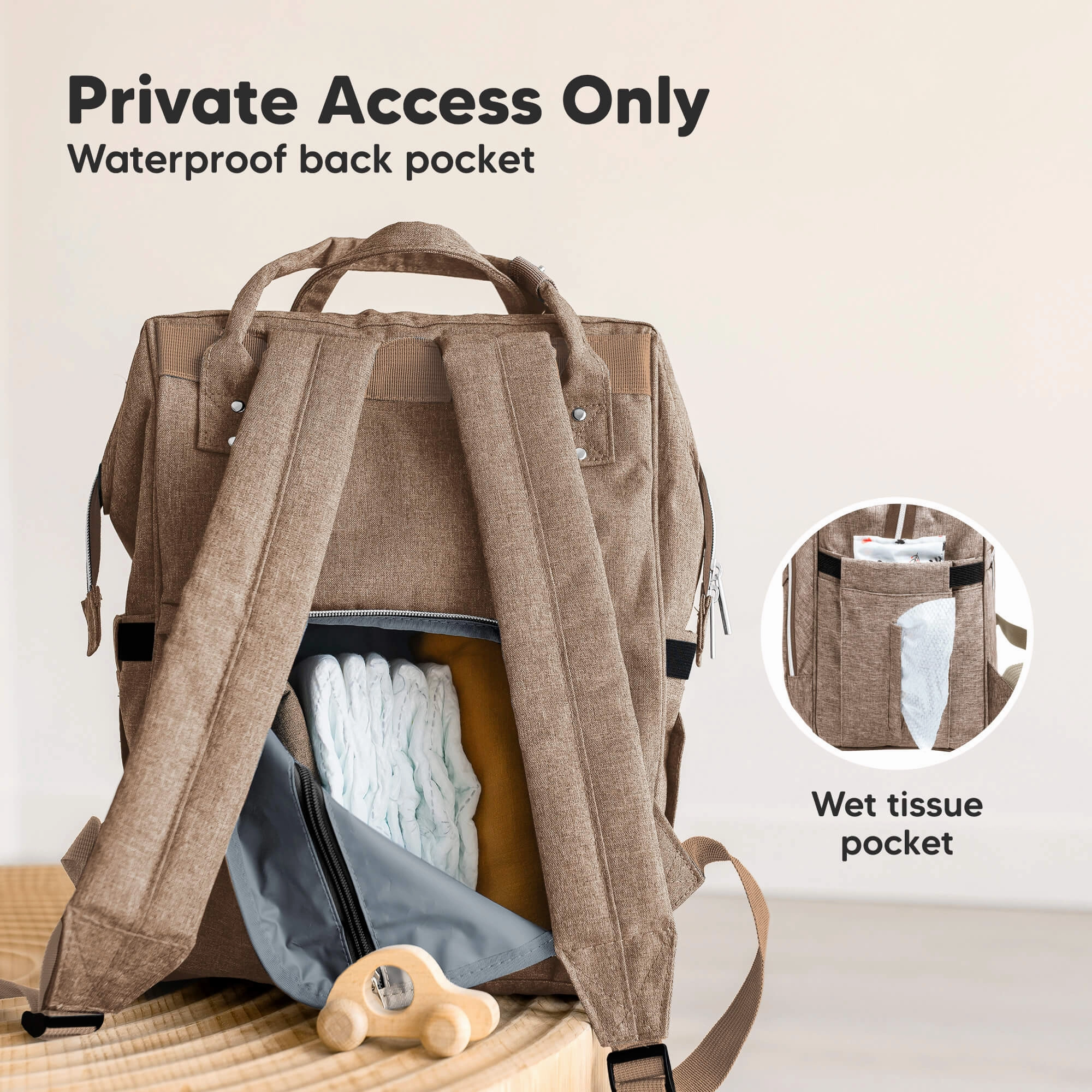 Original Diaper Bag (Coffee Brown)