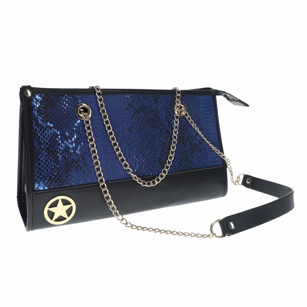 Ouch! Florence Holographic Snake Print Faux Leather BDSM Kit Handbag