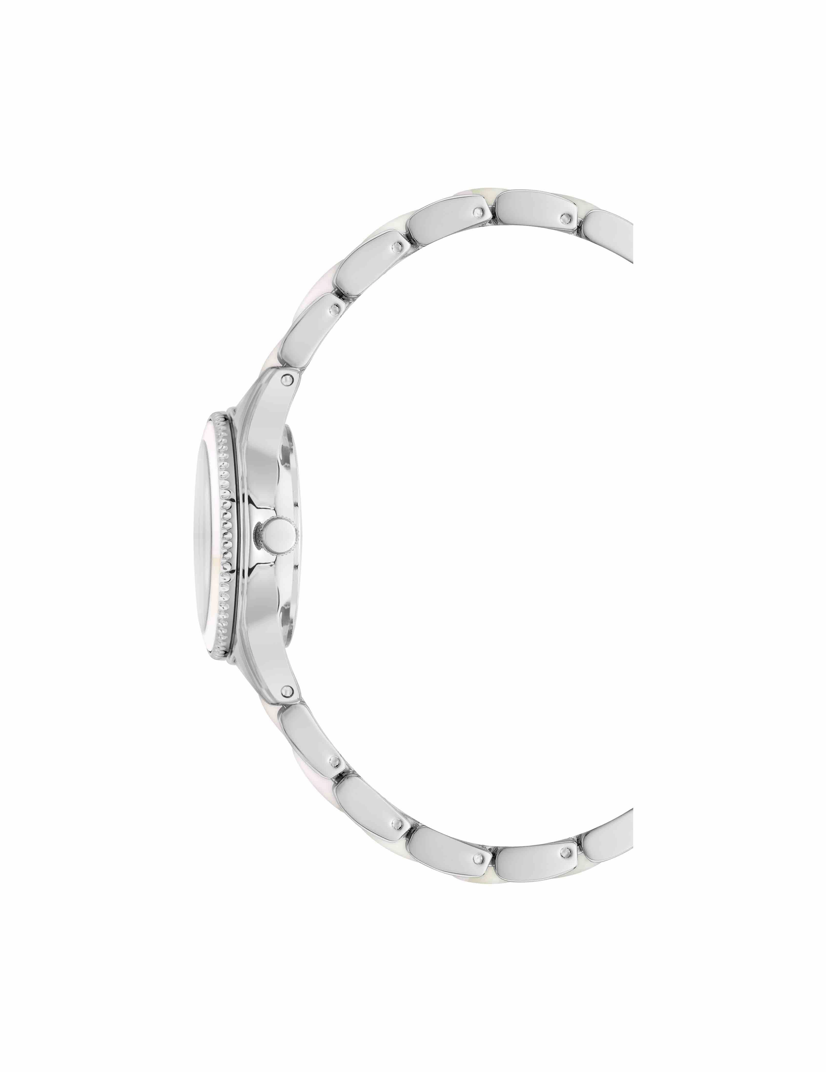 Pearlescent Resin Link Bracelet Watch