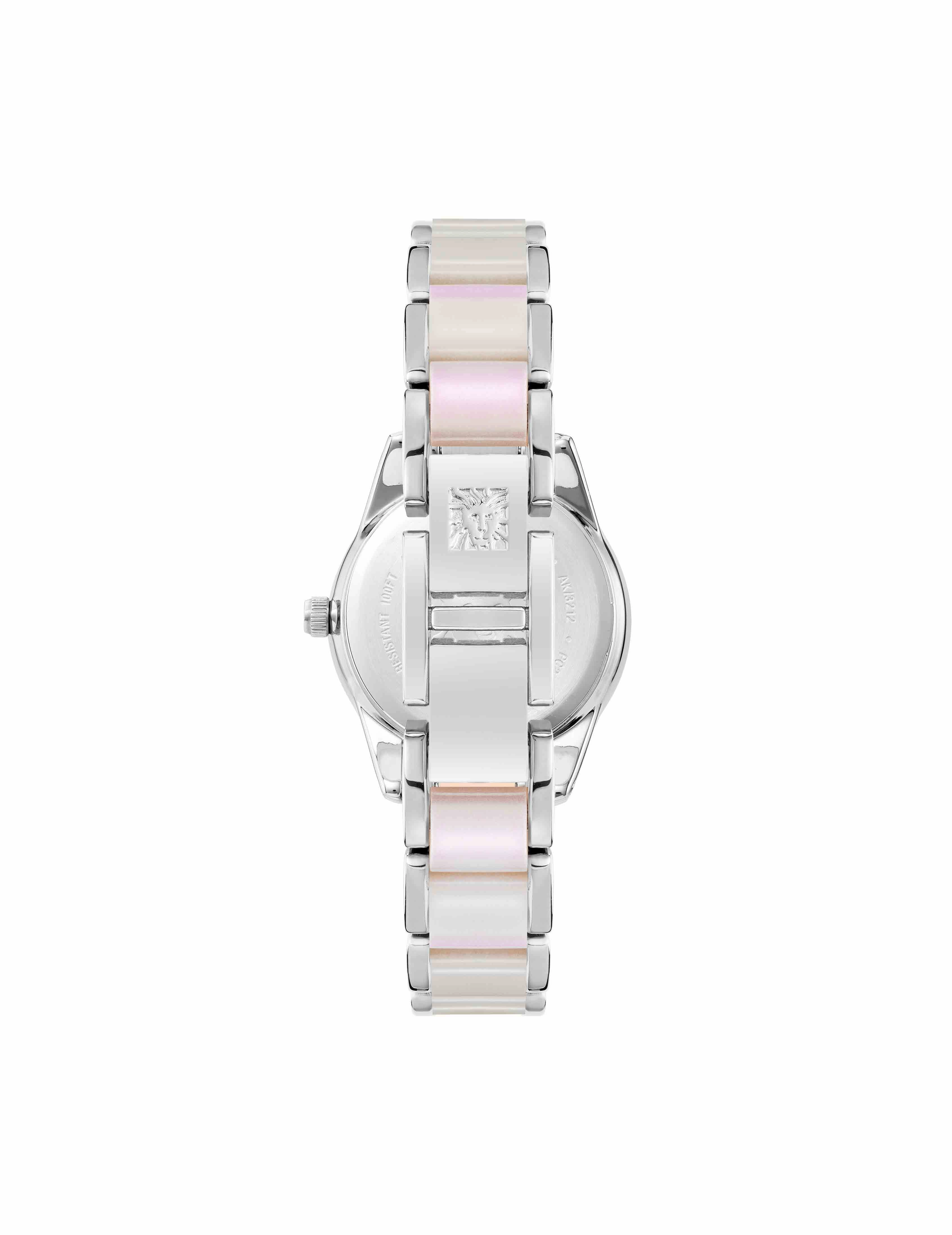 Pearlescent Resin Link Bracelet Watch