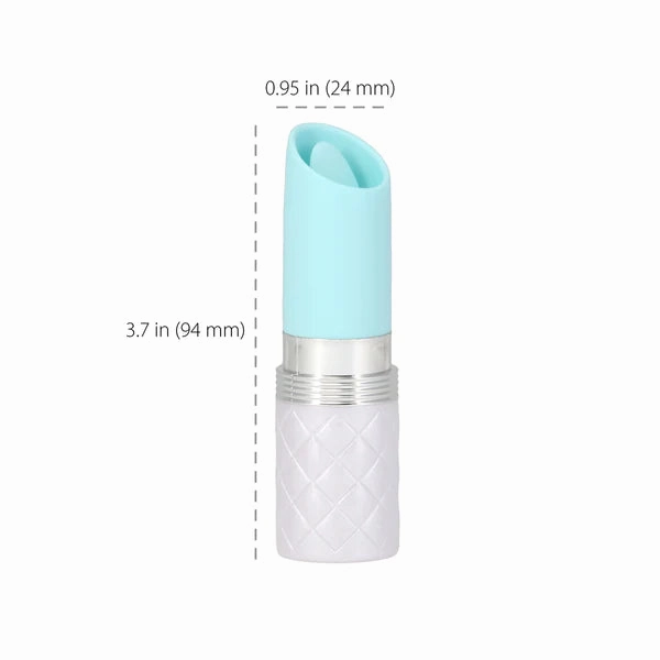 Pillow Talk LUSTY Swarovski Crystal Mini Lipstick Clitoral Vibrator with Flickering Tongue