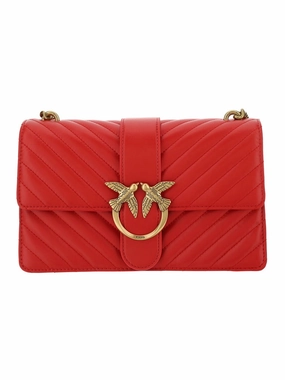 Pinko Classic Love Bird V Quilt Shoulder Bag