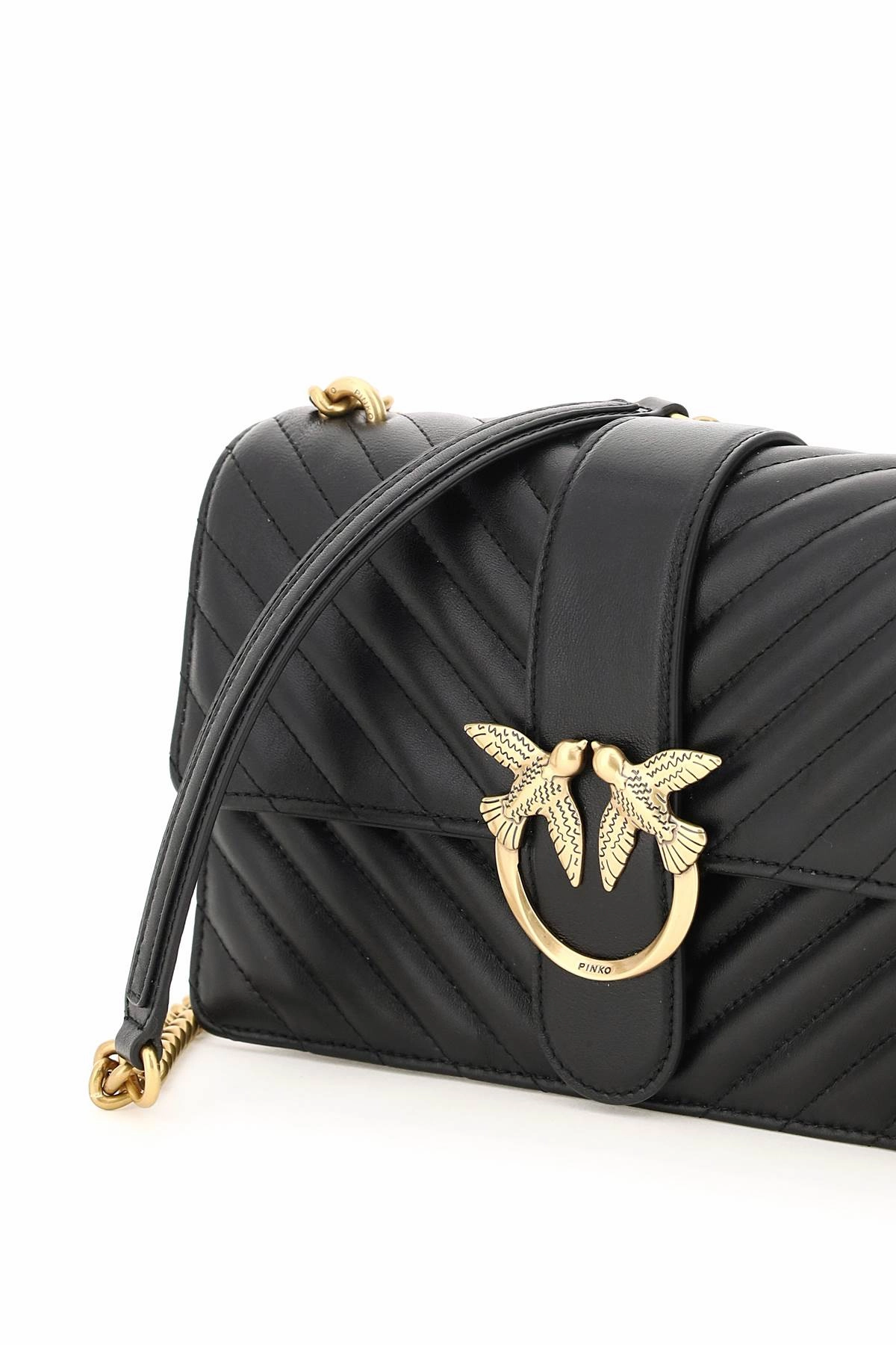 Pinko Classic Love Icon V Quilt Crossbody Bag