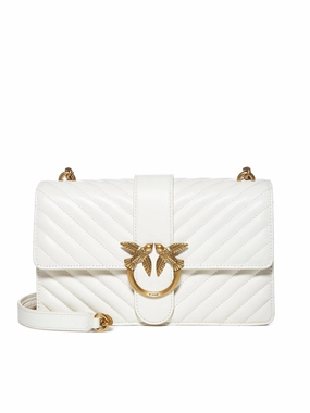 Pinko Classic Love Icon V Quilt Crossbody Bag