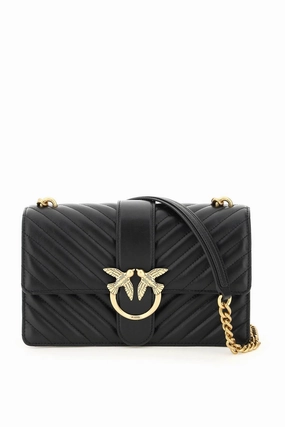 Pinko Classic Love Icon V Quilt Crossbody Bag