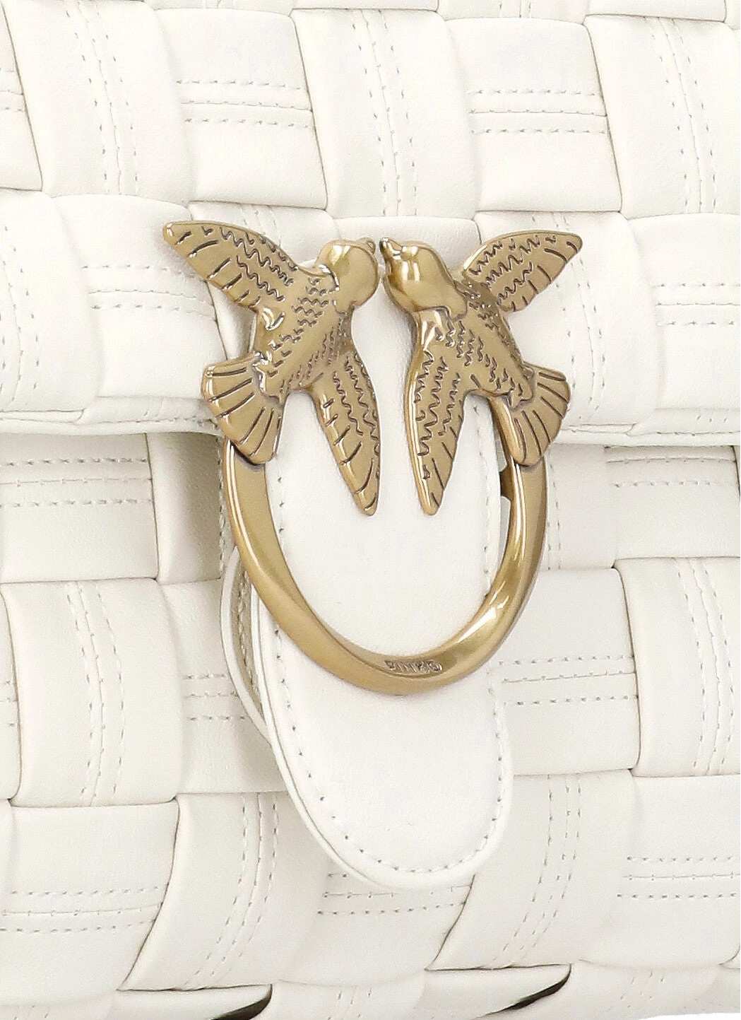 Pinko Classic Love Logo Plaque Foldover Shoulder Bag