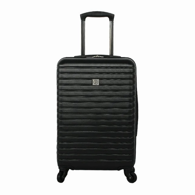 Protege 27789-01-20S Vacationer Hard Side 20" Expandable Carry-on Luggage, Black