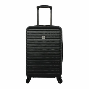 Protege 27789-01-20S Vacationer Hard Side 20" Expandable Carry-on Luggage, Black