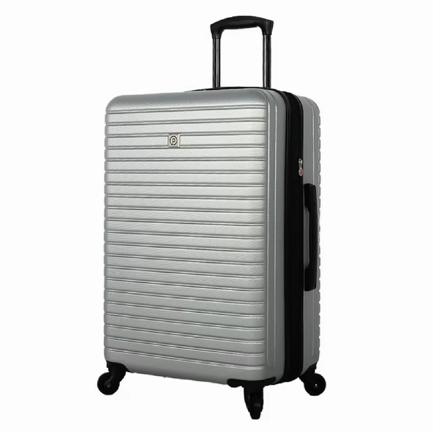 Protege 27789-07-24S Vacationer Hard Side 24 Inch Expandable Checked Luggage, Silver, Adult