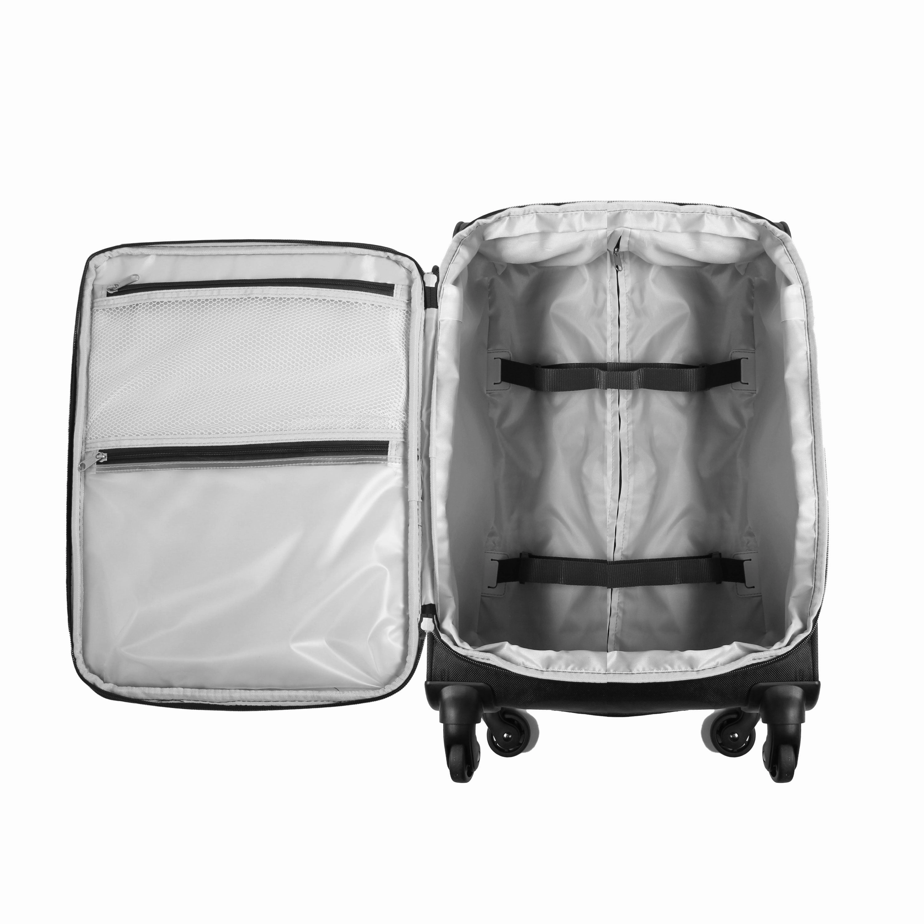 Protege PG54100147016MB Arendale Soft Side 24 Expandable Checked Luggage, Black