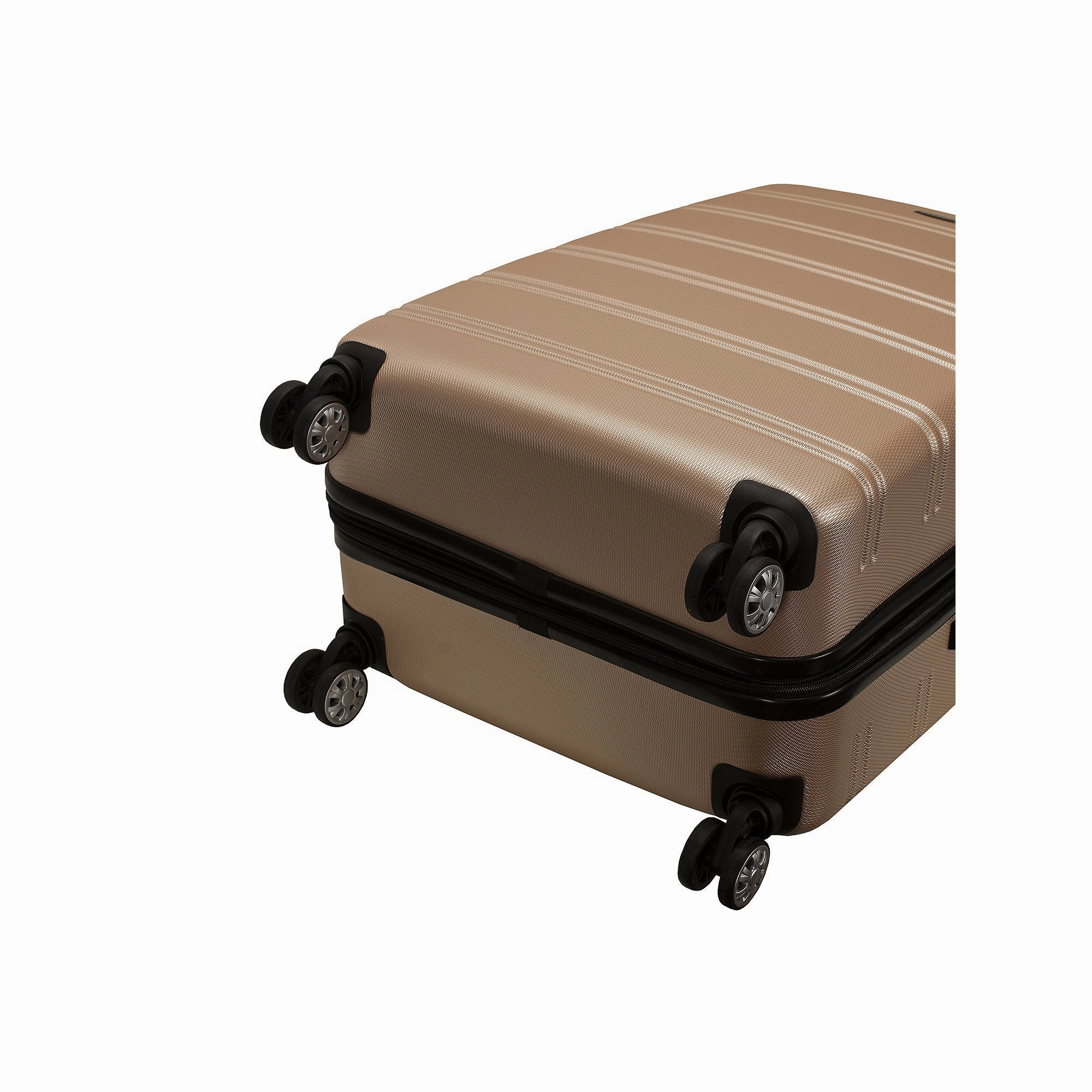 Rockland Luggage F225-CHAMPAGNE Melbourne 2-Piece Expandable ABS Spinner Luggage Set