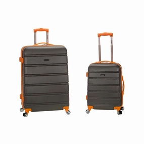 Rockland Melbourne 2-pc. Hardside Spinner Luggage Set Charcoal
