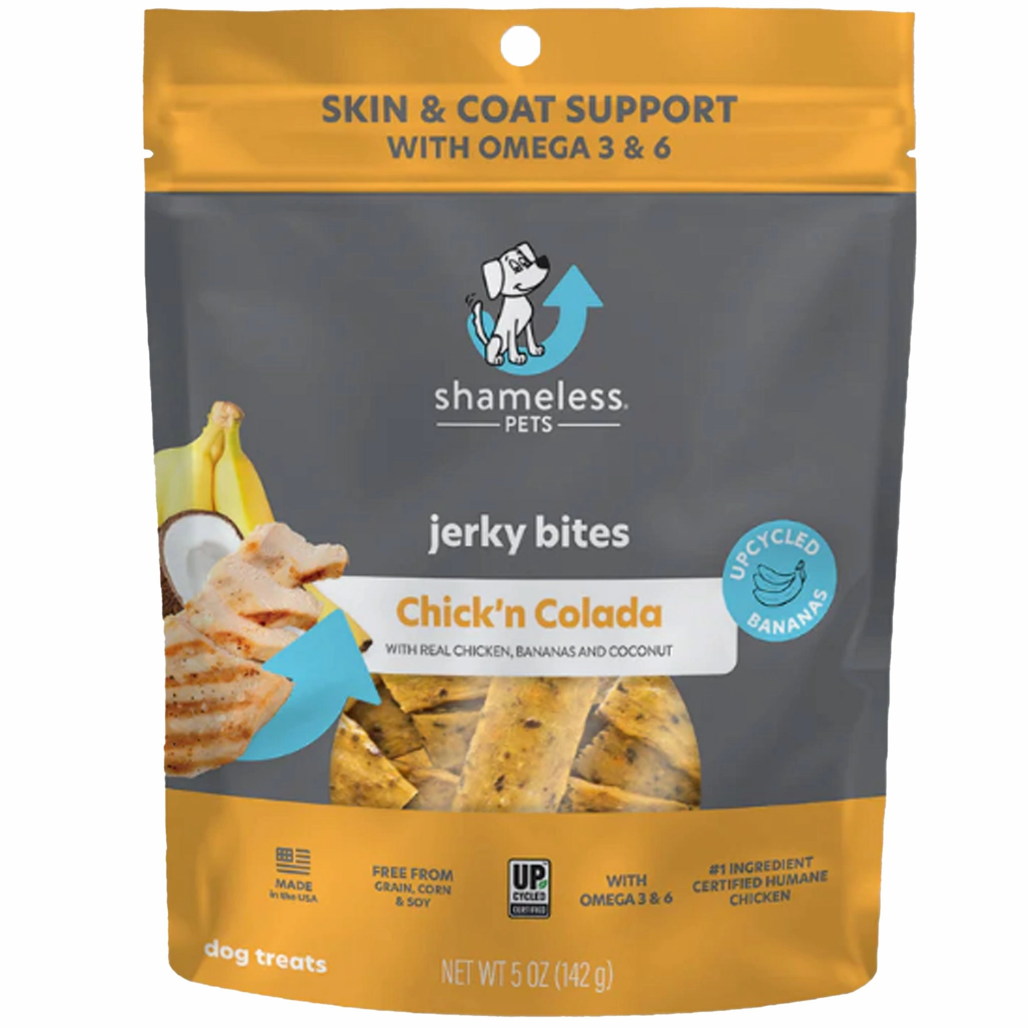 Shameless Pets Jerky Bites Chick'n Colada Dog Treats