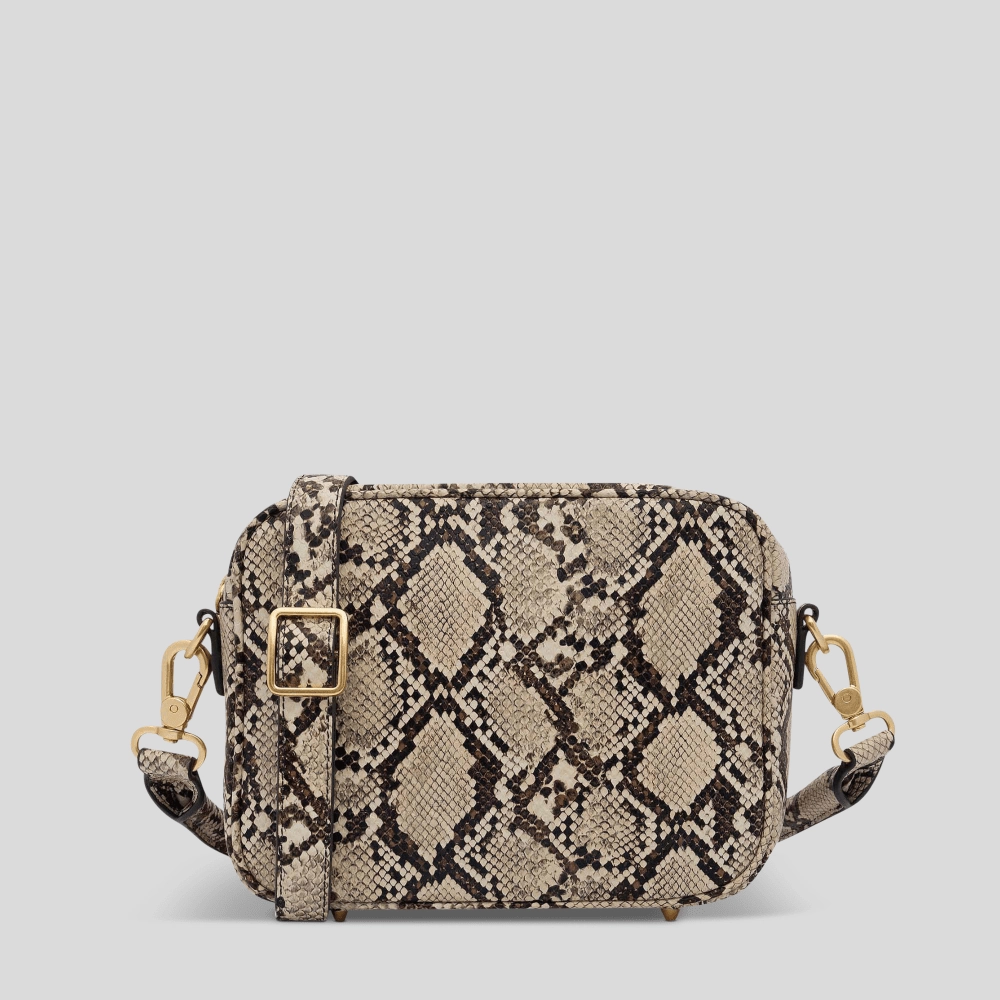Sidekick Leather Crossbody Bag -- Snake