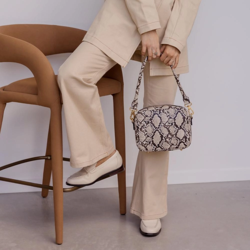 Sidekick Leather Crossbody Bag -- Snake