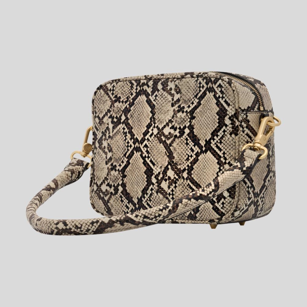 Sidekick Leather Crossbody Bag -- Snake