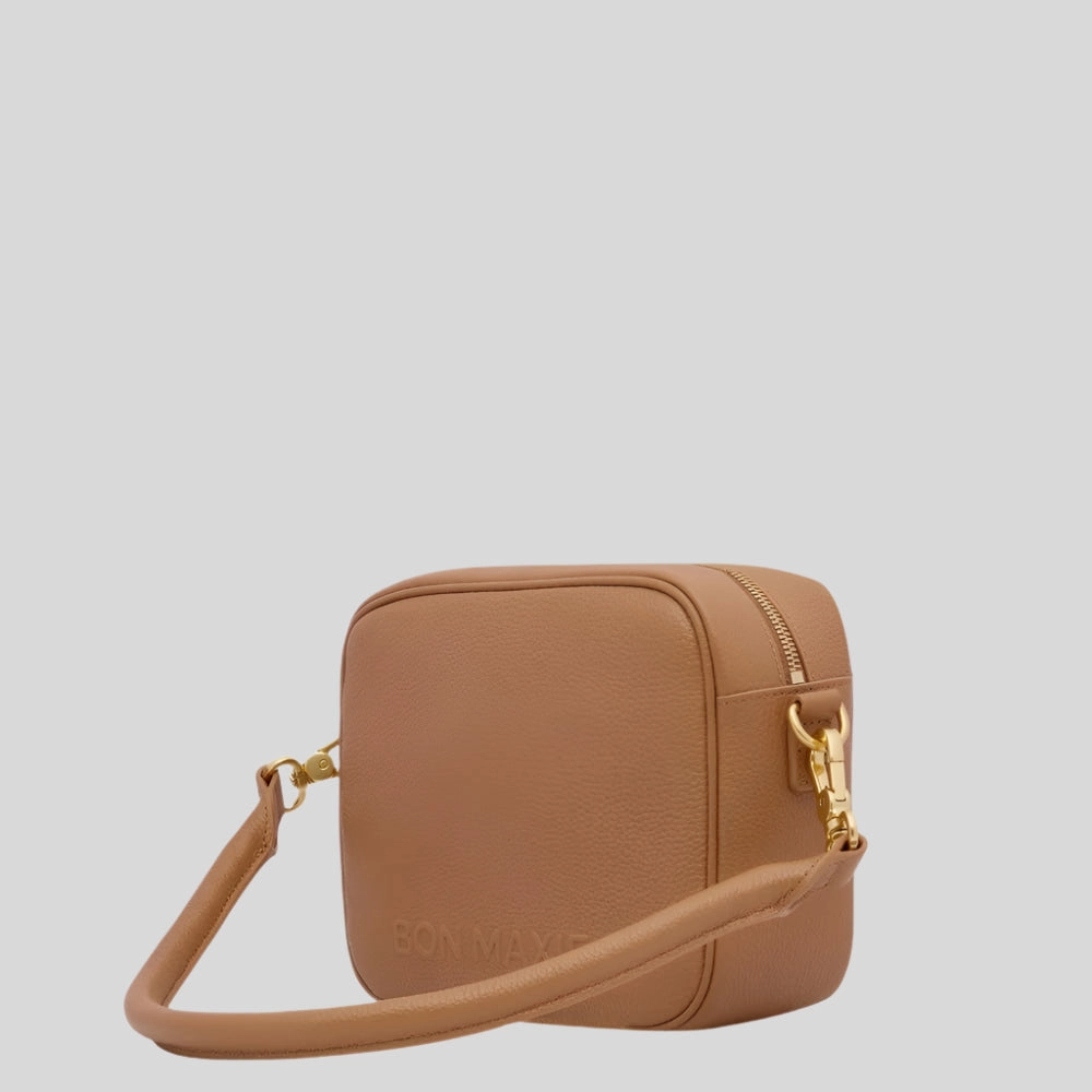 Sidekick Leather Crossbody Bag -- Tan