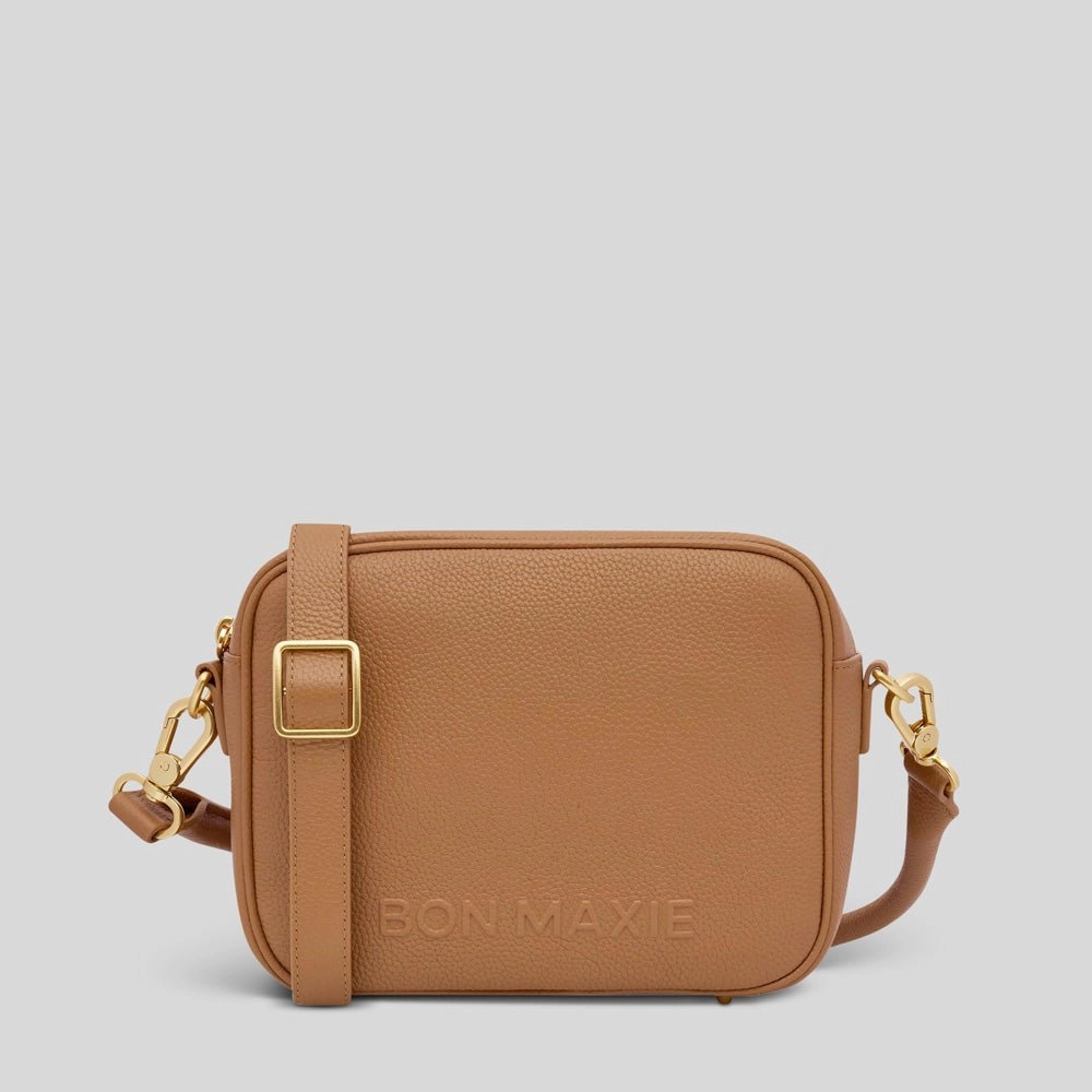 Sidekick Leather Crossbody Bag -- Tan