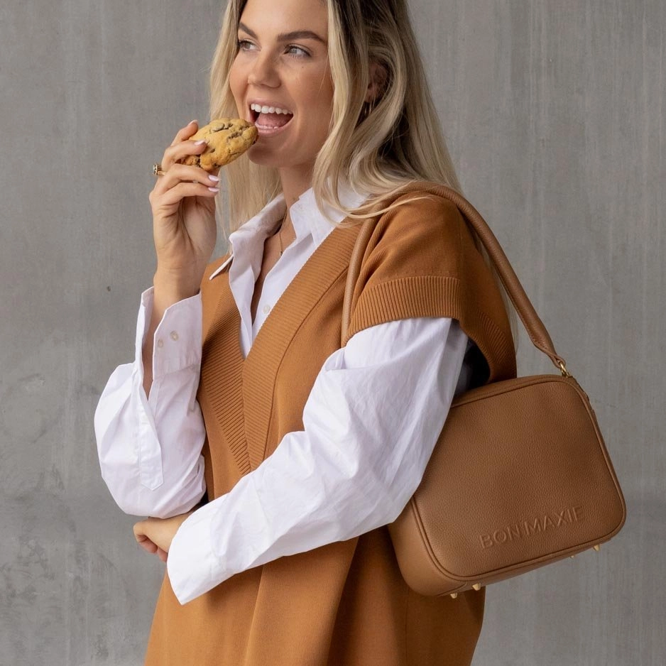 Sidekick Leather Crossbody Bag -- Tan