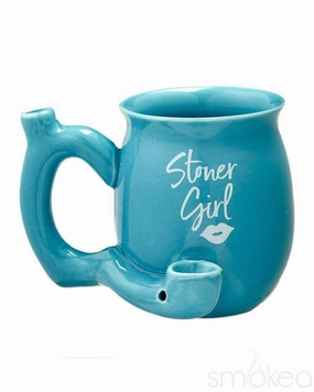 SMOKEA "Stoner Girl" Ceramic Coffee Mug Pipe