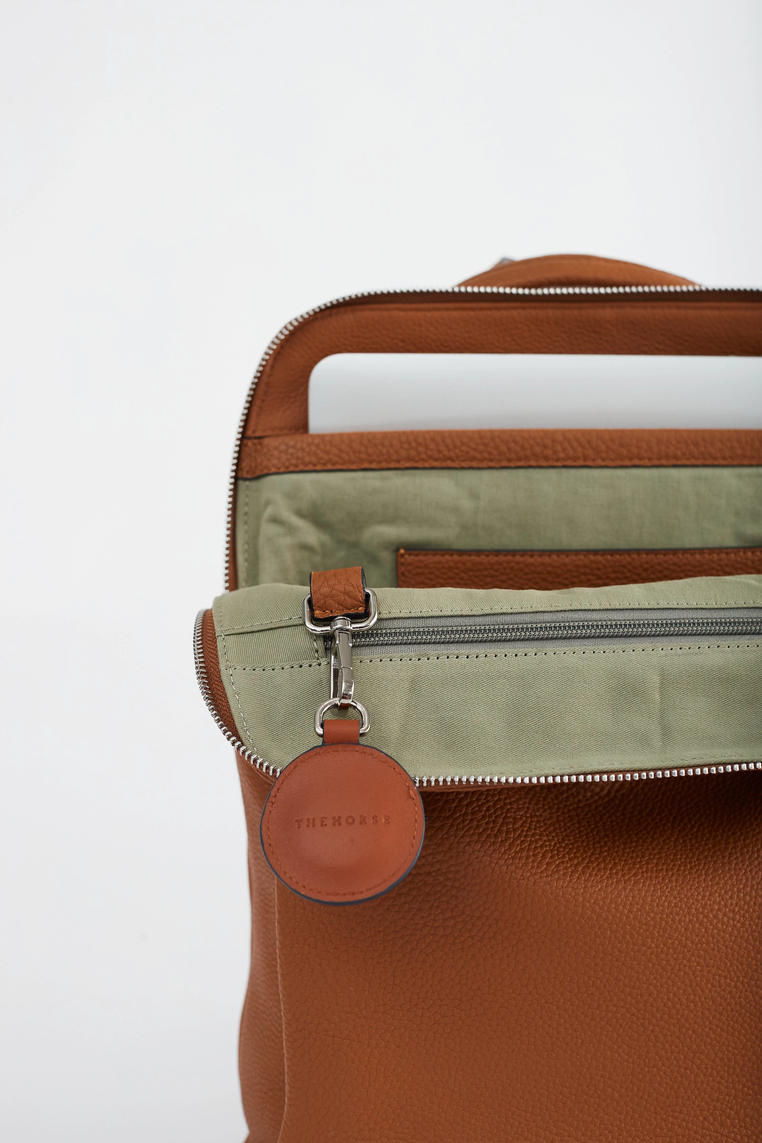 The Leather AirTag Case: Tan