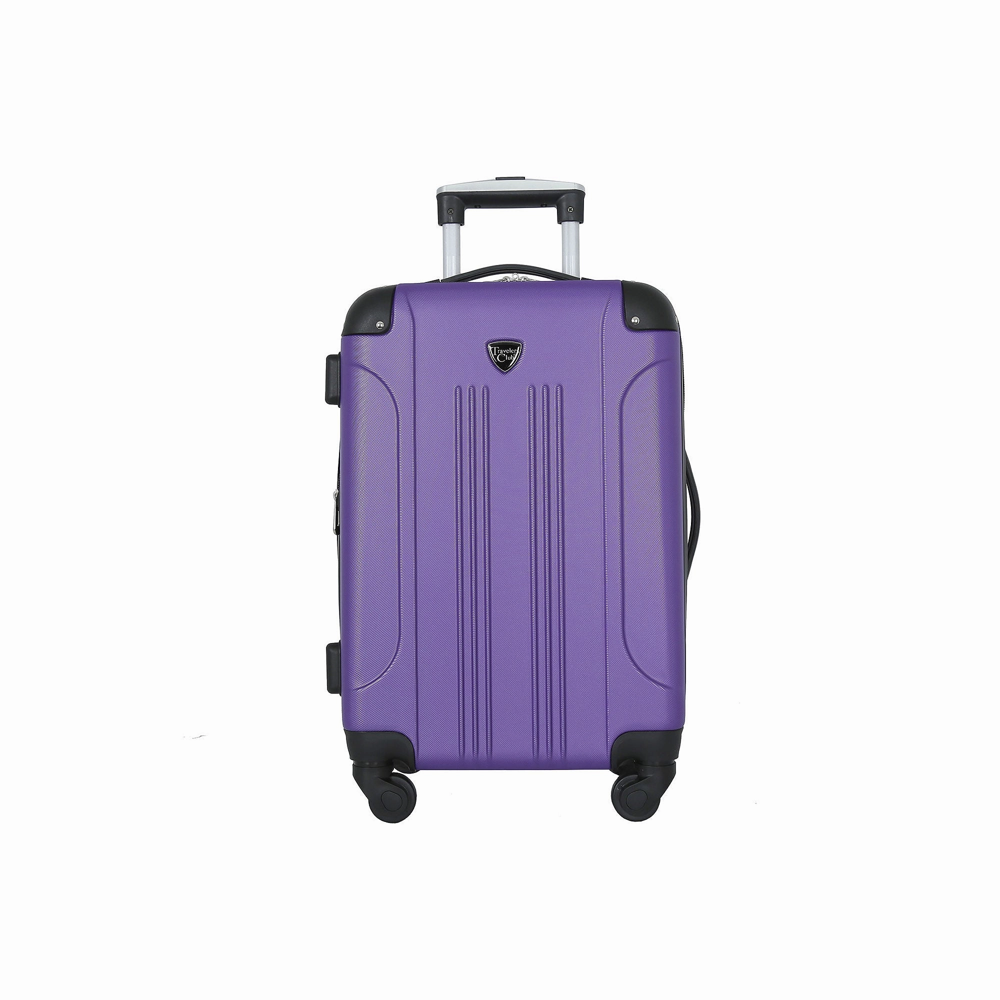 Travelers Club Chicago 20 Inch Hardside Lightweight Luggage - PURPLE ONE SIZE