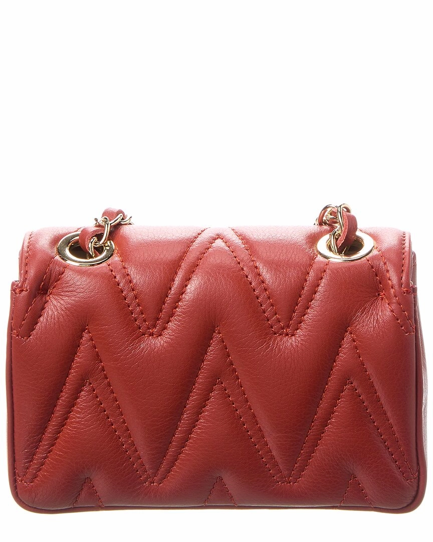Valentino by Mario Valentino Chu Chu Diamond Leather Crossbody