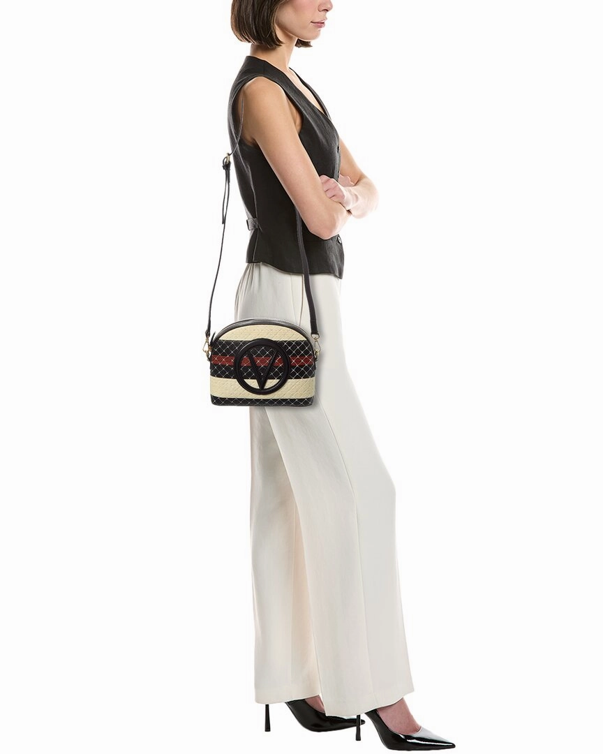Valentino by Mario Valentino Diana Tresse Leather Crossbody