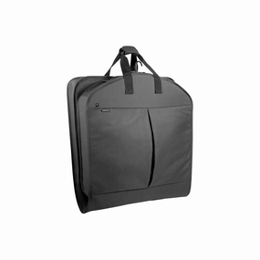 Wallybags 45" Deluxe Extra Capacity Travel Garment Bag With Two Accessory Pockets - BLACK ONE SIZE