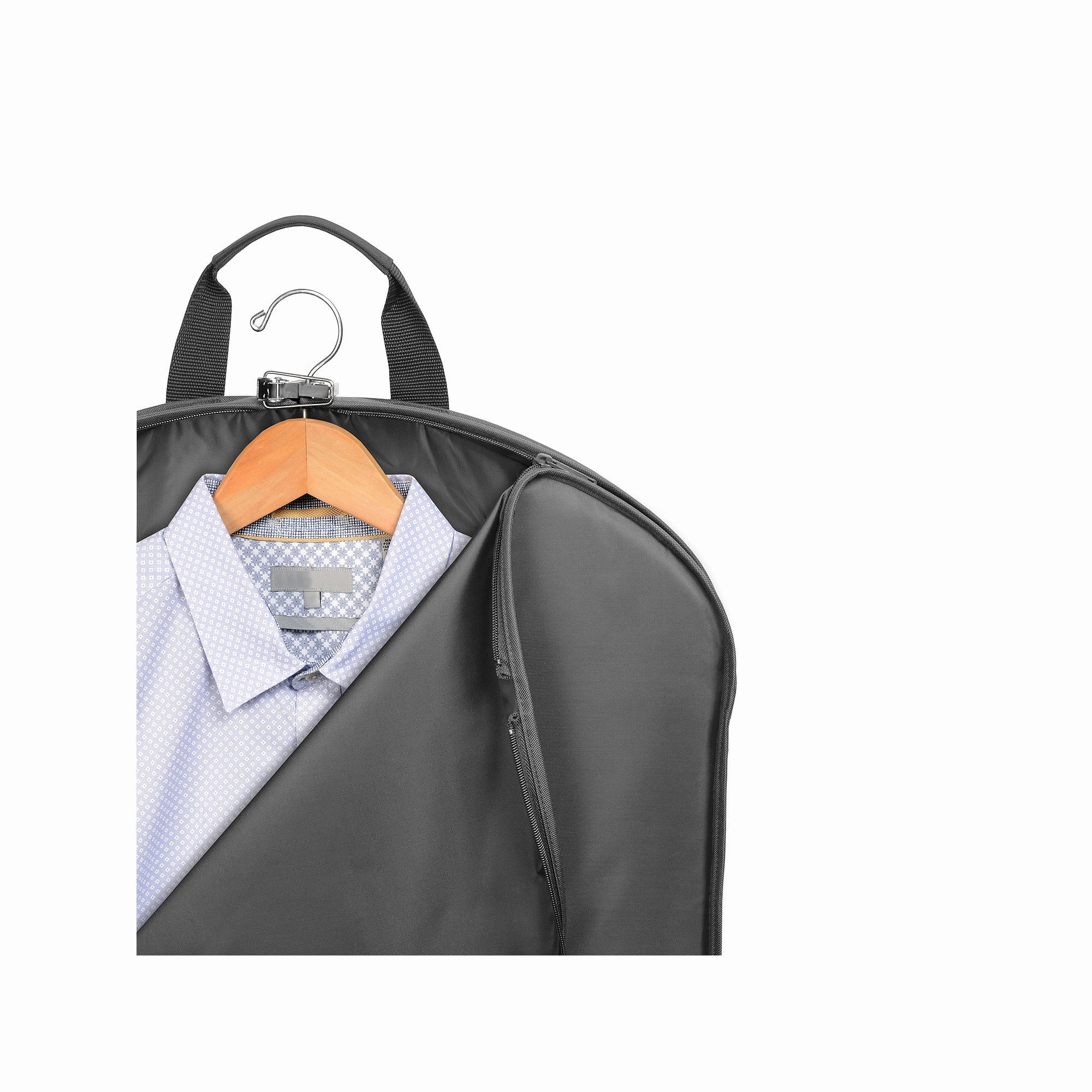 Wallybags 45" Deluxe Extra Capacity Travel Garment Bag With Two Accessory Pockets - BLACK ONE SIZE