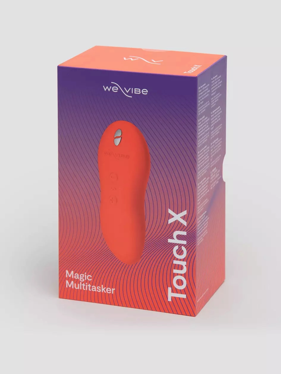 We Vibe TOUCH X Rechargeable Lay-On Clitoral Vibrator Velvet Green & Peach