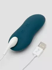 We Vibe TOUCH X Rechargeable Lay-On Clitoral Vibrator Velvet Green & Peach